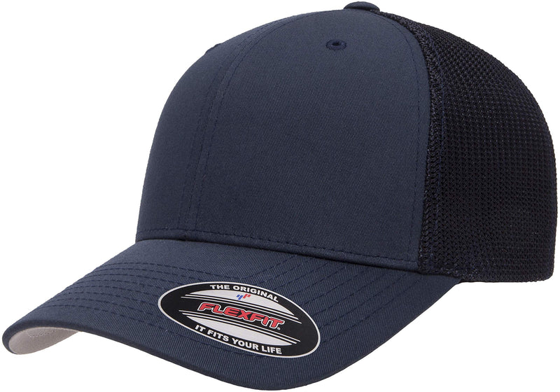 Flexfit Cotton Twill Fitted Cap One Size Navy - BeesActive Australia