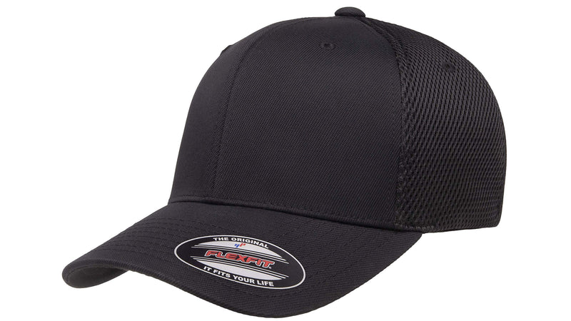Flexfit Ultrafibre Airmesh Fitted Cap Small-Medium Black - BeesActive Australia