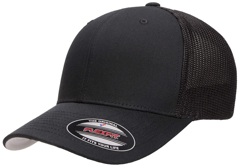 Flexfit 6511 Trucker Cap One Size Black - BeesActive Australia