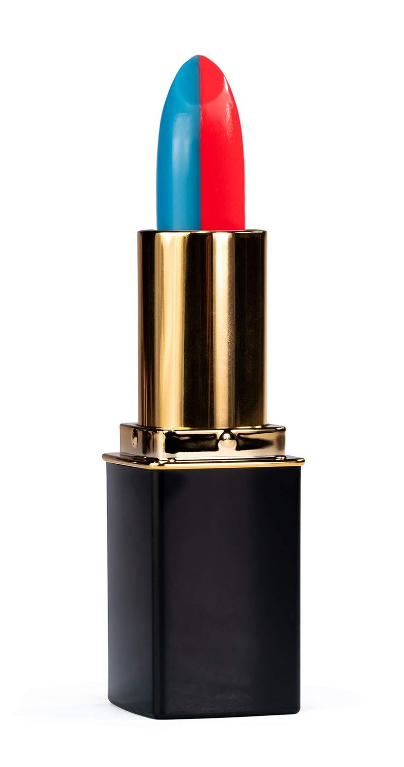 L'Paige L16 Blue/Red Split-Stick Lipstick, AloeVera, All-Natural, Long-lasting Moisturizing.12 oz. - BeesActive Australia