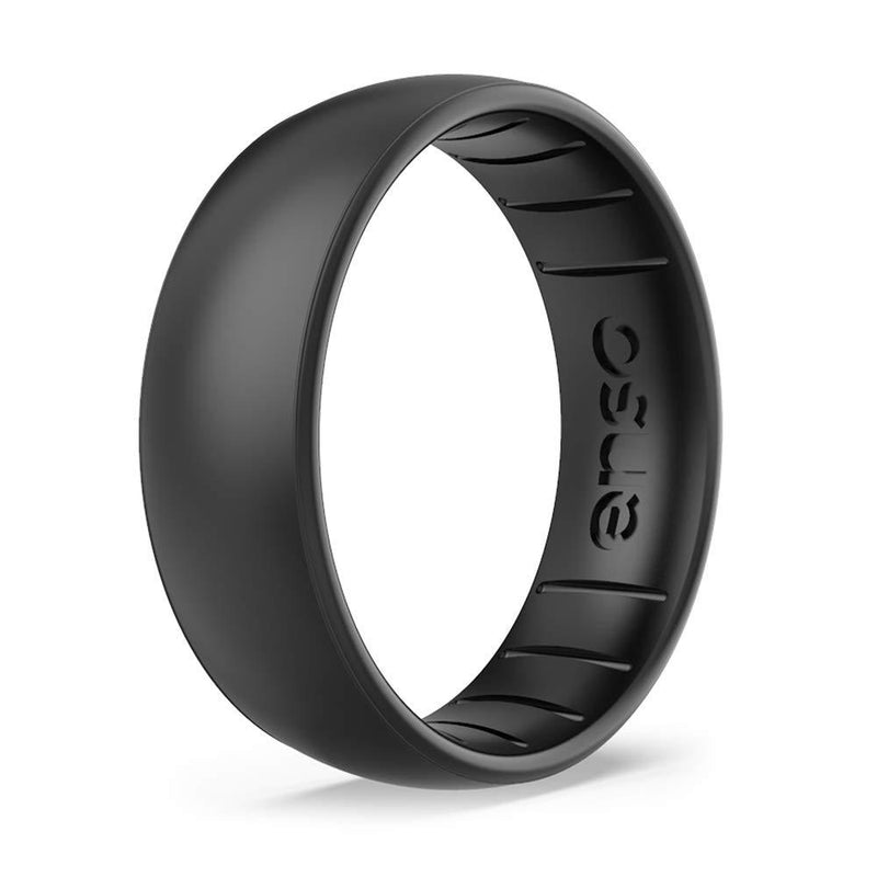 Enso Rings Classic Elements Silicone Ring | Made in The USA | Comfortable, Breathable, and Safe Black Pearl-Infused 7 - BeesActive Australia