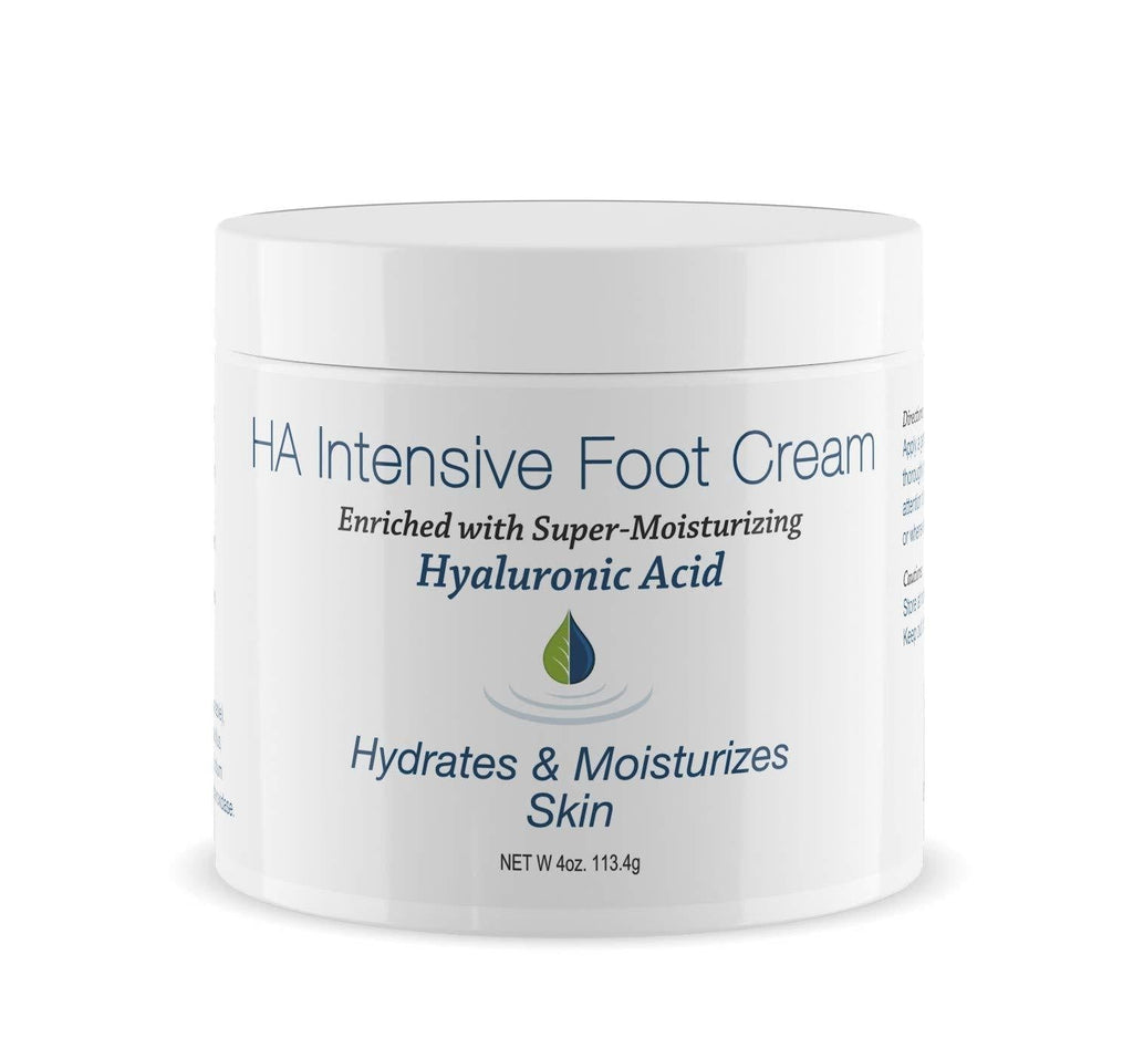 Hyaluronic Acid HA Intensive Foot Cream: Hyalogic Foot Cream Body Lotion w/Hyaluronic Acid for Nourished Skin – for Rough, Dry, Calloused Feet, Heels & Soles. Infused, Body Hyaluronic Cream, 4oz. - BeesActive Australia