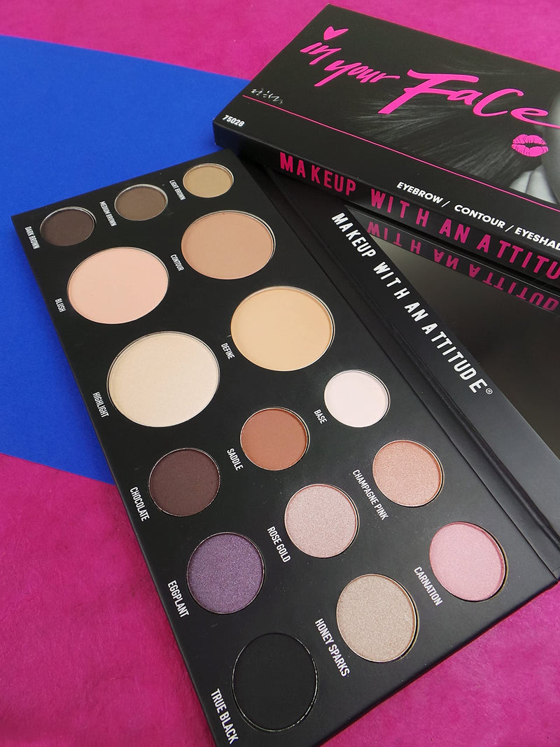 Rude - In Your Face 3-in-1 Palette - BeesActive Australia