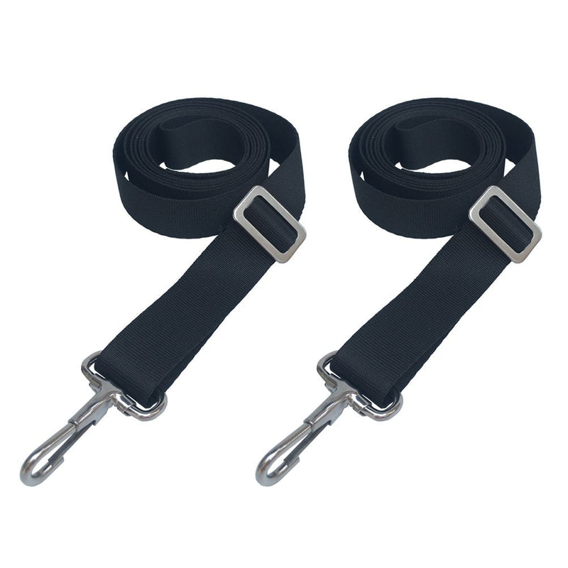 Vtete 2 PCS Adjustable Bimini Boat Top Straps with Loops and Single Snap Hook - 28"~60" Stainless Steel Boat Awning Hardware - BeesActive Australia