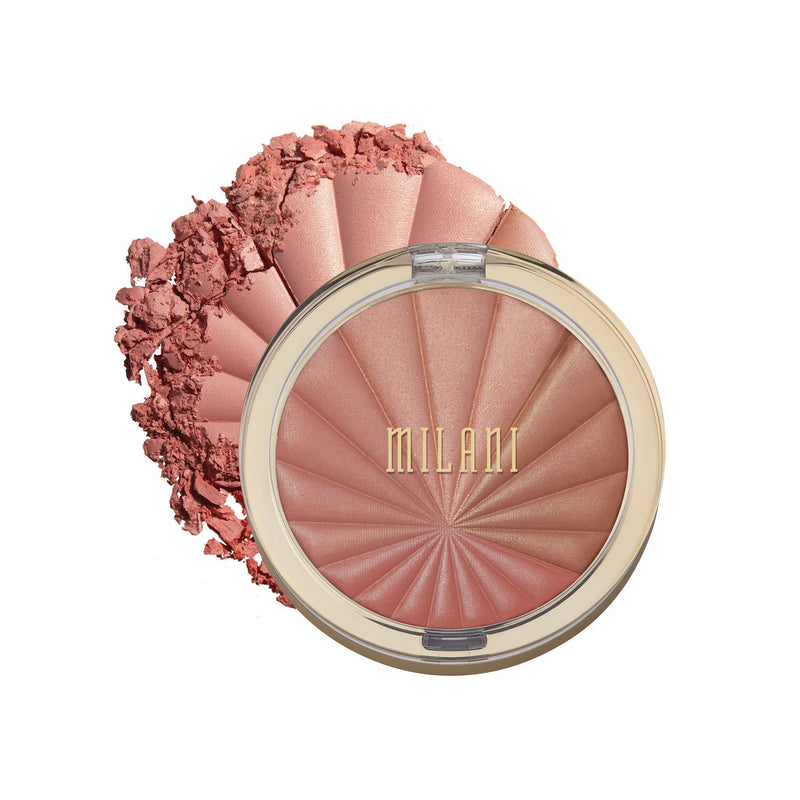 Milani Color Harmony Blush Palette - Berry Rays (0.3 Ounce) Vegan, Cruelty-Free Powder Blush Compact - Shape, Contour & Highlight Face with 4 Matte Shades - BeesActive Australia