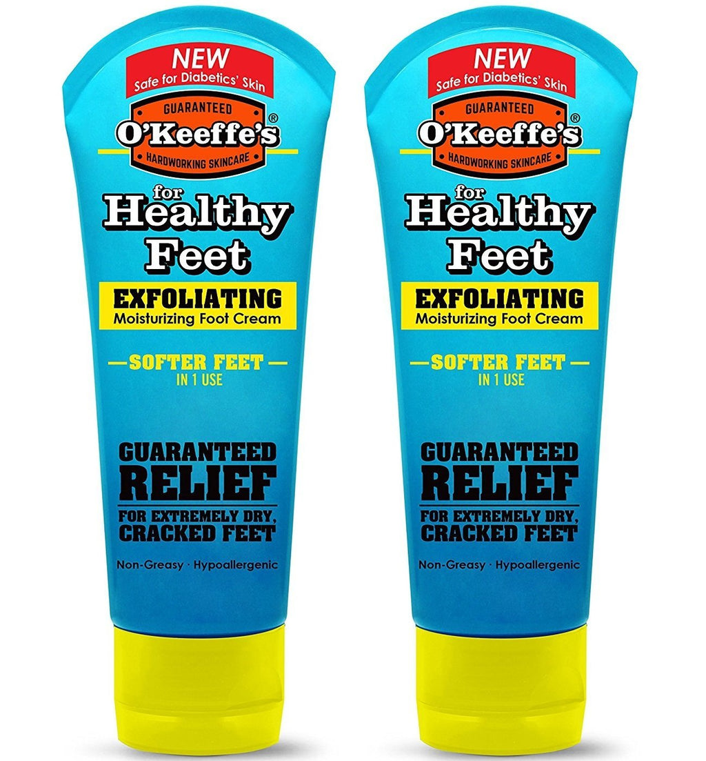 O'Keeffe's Healthy Feet, Exfoliating Foot Cream, 3 oz. Tube - 2 Pack - BeesActive Australia