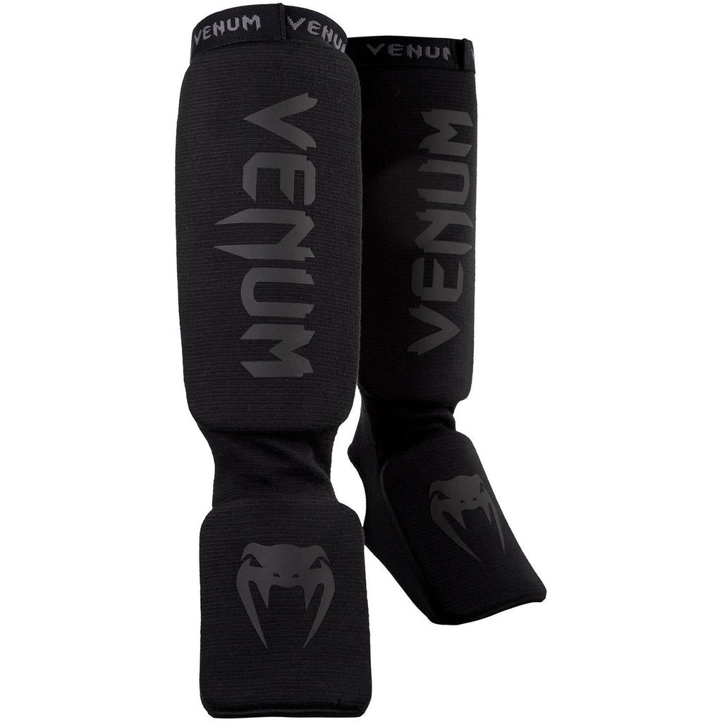 [AUSTRALIA] - Venum "Kontact" Shin and Instep Guards Black/Black 