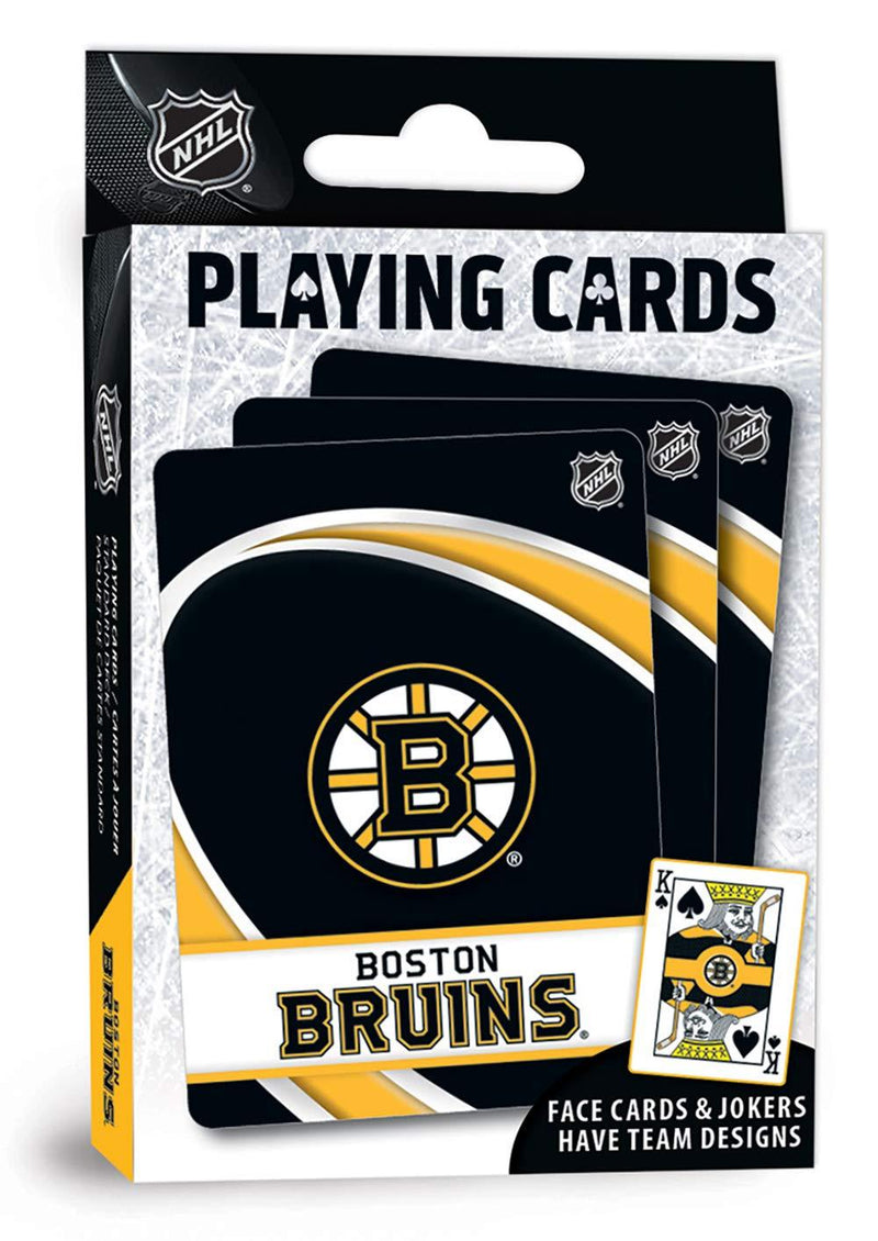 MasterPieces NHL Womens Playing Cards Boston Bruins 2.5" x 3.5" Team Color - BeesActive Australia