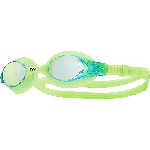 [AUSTRALIA] - TYR Swimples Mirrored Kids' Swim Goggles-Electric Lime 