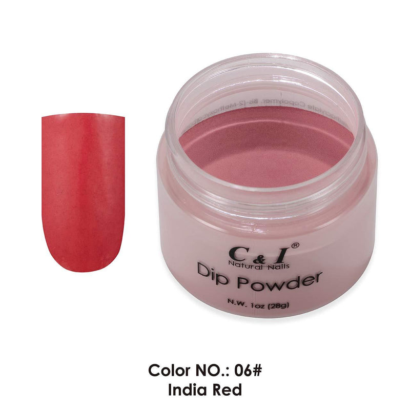 C & I Dipping Powder Color No.006 IndianRed Red Color System - BeesActive Australia
