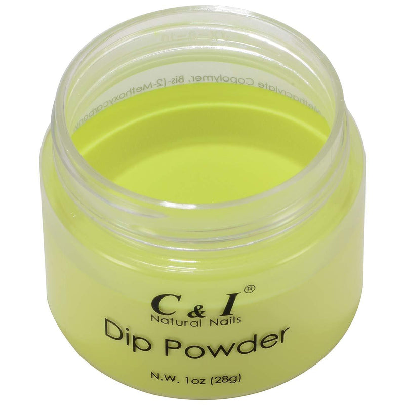 C & I Dipping Powder Color No.015 Chartreuse Yellow Color System - BeesActive Australia