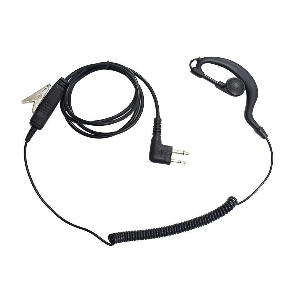 [AUSTRALIA] - 1 pack M head Earpiece Headset PTT With Mic for 2-pin Motorola Two Way Radio by BESTFACE 1 pcs 