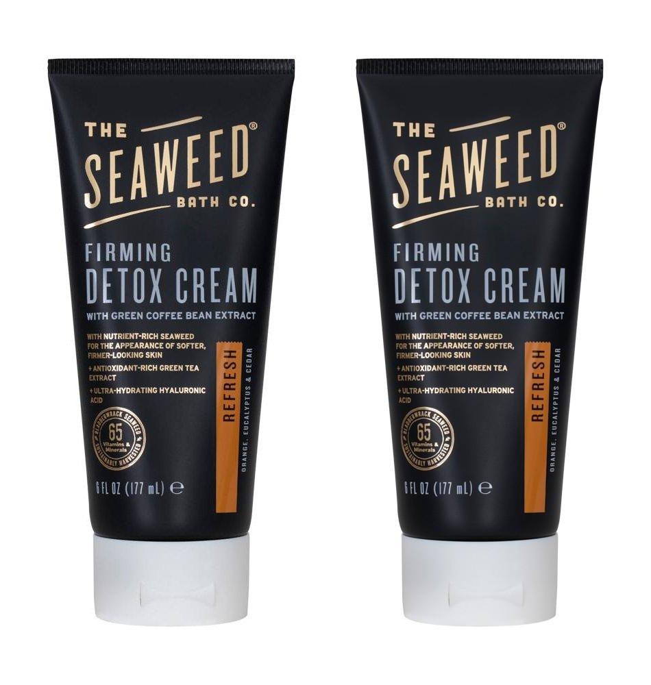 Seaweed Bath Co. Refresh Firming Detox Body Cream (Pack of 2) with Organic Bladderwrack Seaweed, Coconut Oil, Kukui Oil, Aloe Vera, Shea Butter and Green Coffee Bean Extract, 6 fl. oz. - BeesActive Australia