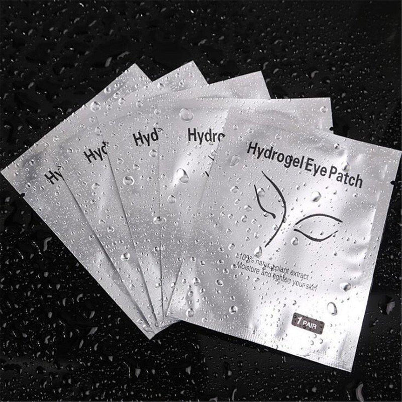 100 Pairs Set，Eye Gel Patches,Under Eye Pads Lint Free Lash Extension Eye Gel Patches for Eyelash Extension Eye (silver) - BeesActive Australia