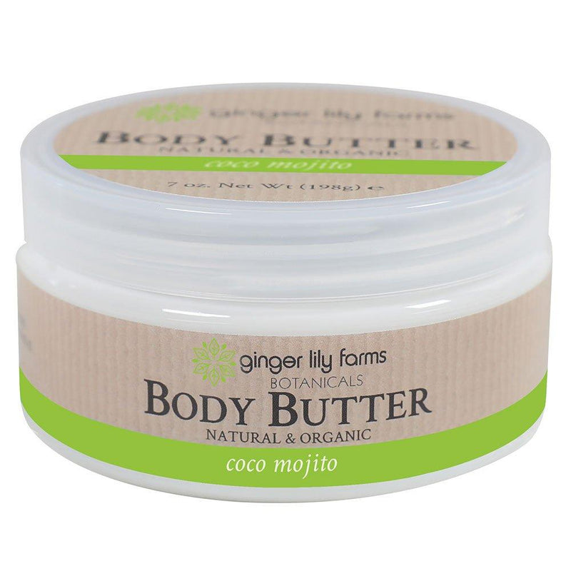 Ginger Lily Farm's Botanicals Body Butter, Coco Mojito, 7 Ounce - BeesActive Australia