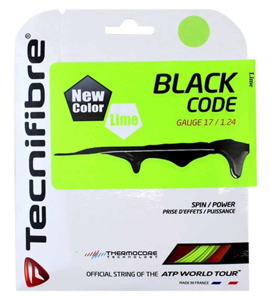 Tecnifibre Black Code Tennis String Lime (17G Lime) - BeesActive Australia