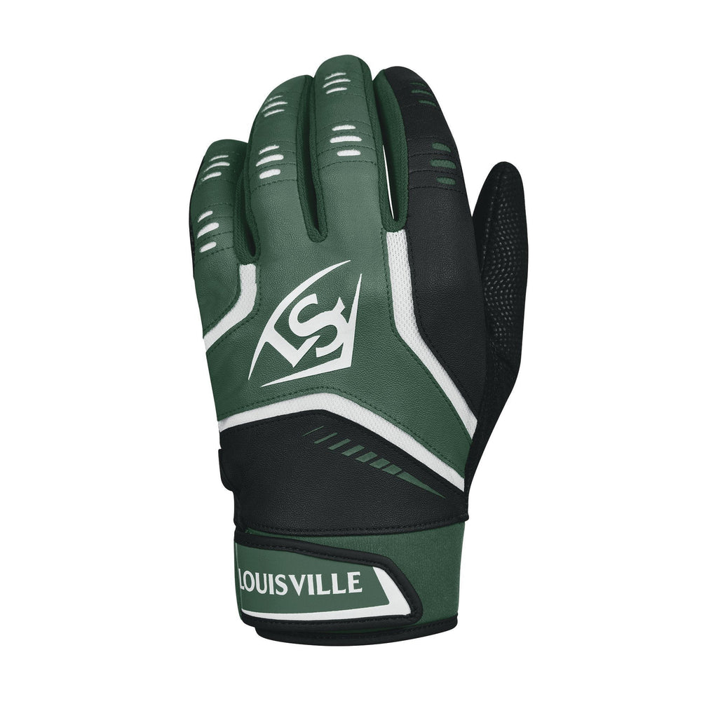 [AUSTRALIA] - Louisville Slugger Omaha Adult Batting Gloves Dark Green Small 