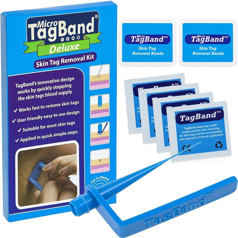TagBand Micro Deluxe Skin Tag Remover Device for Small Skin Tags (includes 20x Bands & Cleansing Wipes) - BeesActive Australia