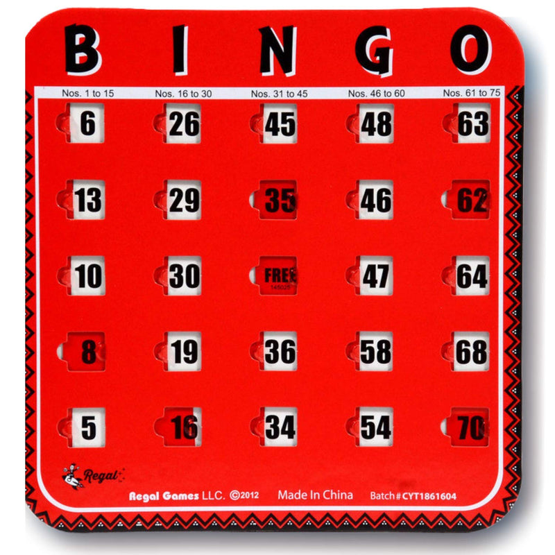 Regal Games Family Bingo Card Booster Expansion Pack, Red, 8 Cards Red (25-32) - BeesActive Australia