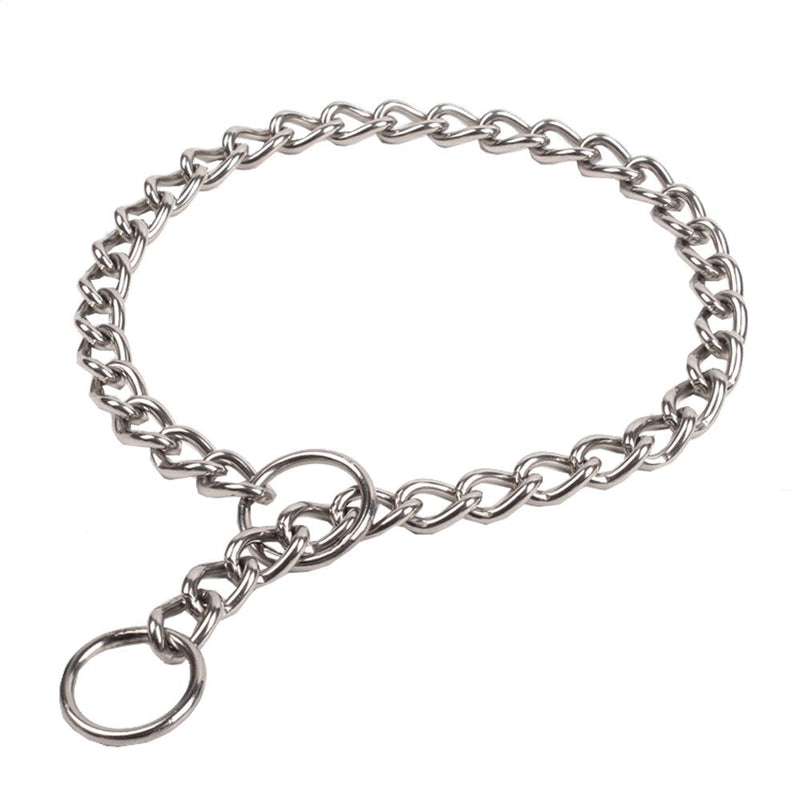 SGODA Chain Dog Training Choke Collar 22 inch, 3.0mm - BeesActive Australia