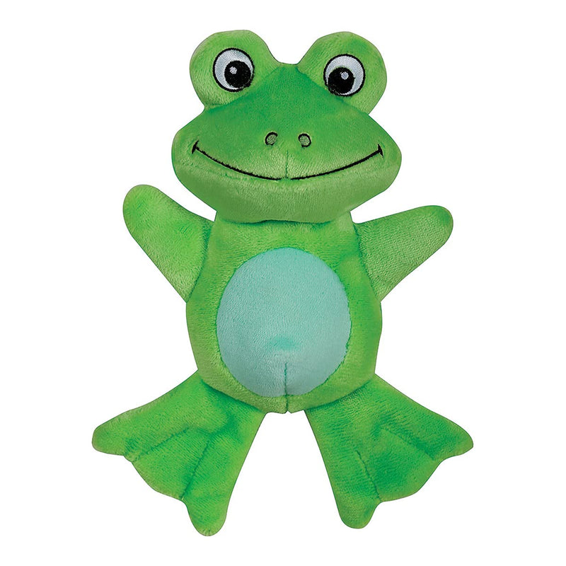 Snuggle Puppy Tender-Tuffs - Comfort Plush - Tough Dog Toy - Proprietary TearBlok Technology - Soft Green Frog with Squeaker - BeesActive Australia