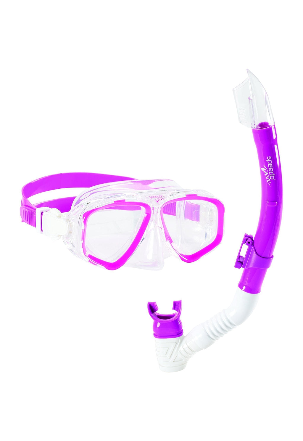 [AUSTRALIA] - Speedo Junior Recreation Mask Snorkel Set Pink Frost 