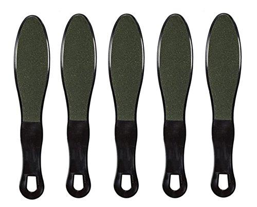 Double Sided Pedicure Foot File with Handle - Black, 5 Pack - BeesActive Australia