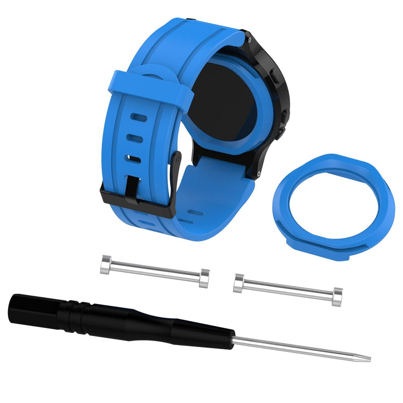 ZSZCXD Band for Garmin Forerunner 225 Watch, Silicone Wristband Replacement Watch Band for Garmin Forerunner 225 Blue - BeesActive Australia