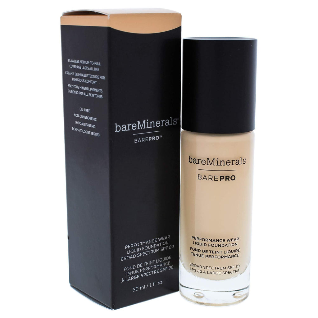 bareMinerals Barepro Performance Wear Liquid Foundation SPF 20 for Women, 04 Aspen, 1 Ounce - BeesActive Australia