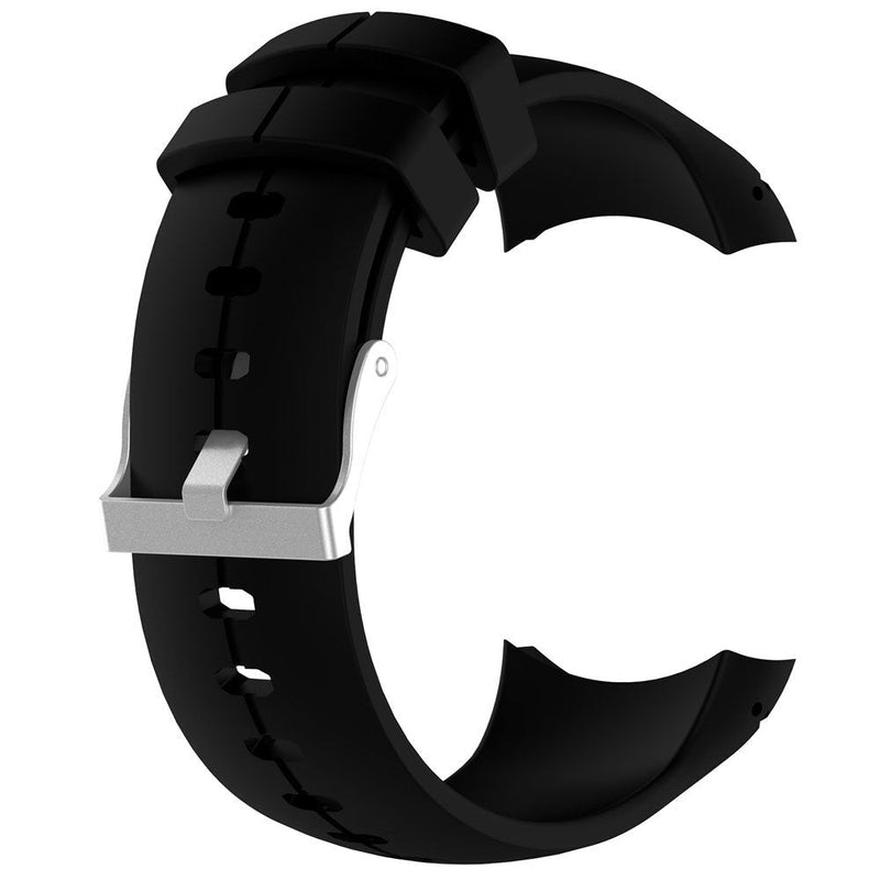 QGHXO Band for Suunto Spartan Ultra, Replacement Soft Silicone Wristband Strap with Metal Buckle for Suunto Spartan Ultra Watch Black - BeesActive Australia