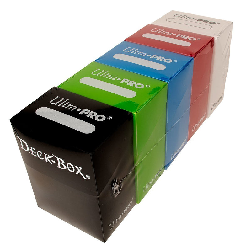 Ultra Pro Magic/Pokemon/YuGiOh Cards Deck Boxes, Set of 5 (Red, Blue, Green, Black and White)) - BeesActive Australia
