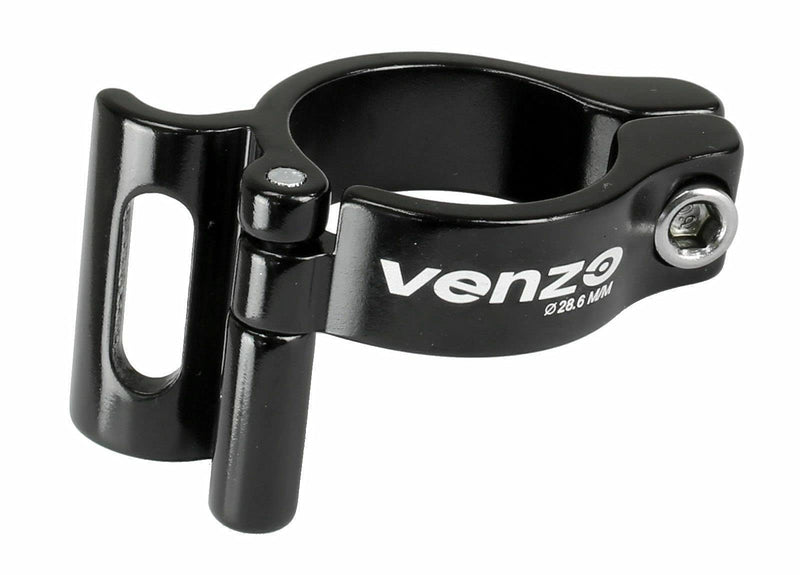 Venzo Road Or Mountain Bike Bicycle Adjustable Braze On Front Derailleur Adapter Clamp Compatible with Shimano Sram - BeesActive Australia
