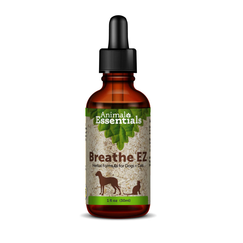 Animal Essentials Breathe EZ Herbal Supplement for Dogs & Cats (Multiple Sizes) - Supports Clear, Healthy Respiration-Breathing 1 fl oz (30 ml) - BeesActive Australia