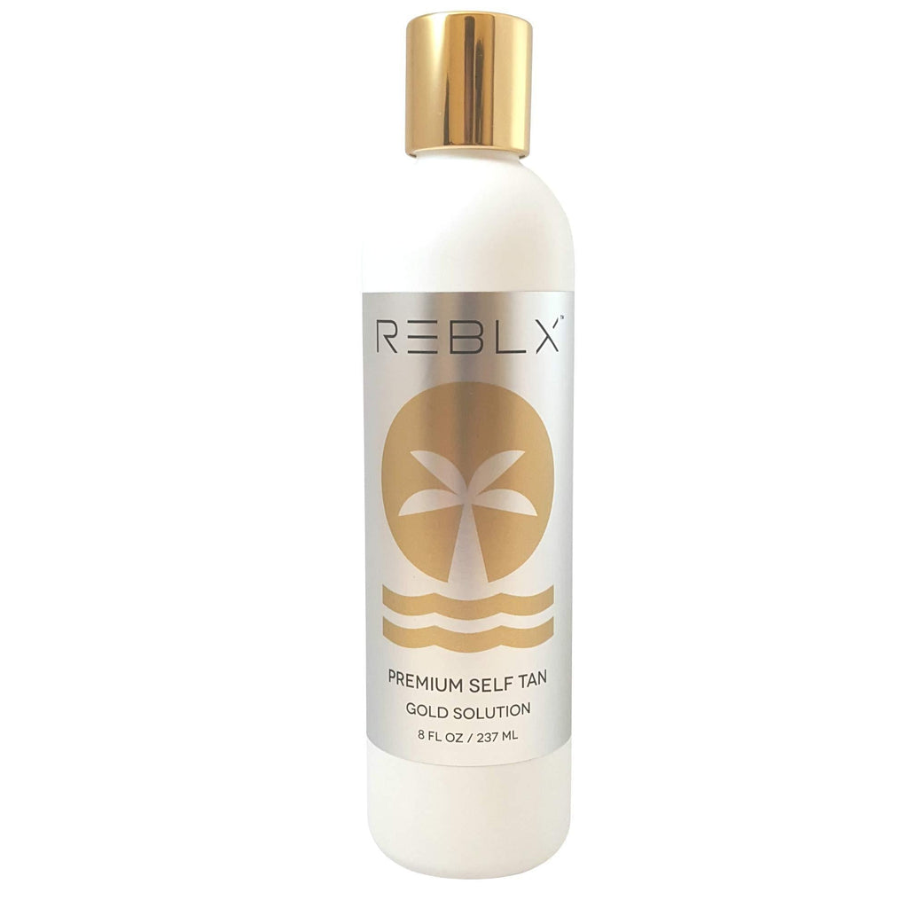 REBLX Premium Self Tan, 8 fl. oz. | Best Self Tanner for Face and Body | Made with a Blend of Premium & Natural Ingredients | Liquid Sunless Self Tanner for Streak Free Results | USA Made | - BeesActive Australia