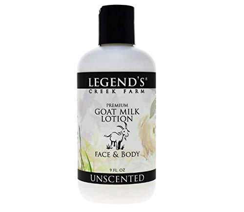 Legend's Creek Farm Lotion, Premium Goat Milk Lotion, No Harsh Chemicals, Deeply Moisturizing, Handmade in USA (Unscented L.) Unscented  - BeesActive Australia