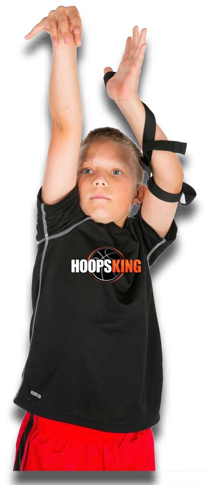 HoopsKing Off or Guide Hand Shooting Aid Perfect Jump Shot Strap - Develop A True One Handed Release On Your Shot - Stops Rotation of The Wrist to Prevent Off Hand Interference - BeesActive Australia