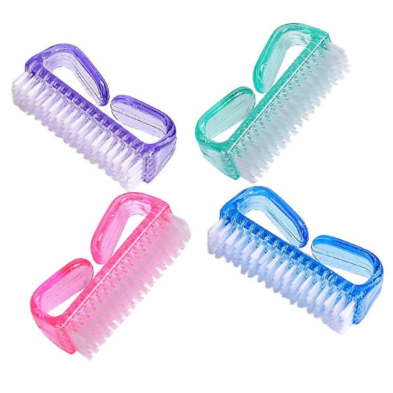 Handle Grip Nail Brush, Fingernail Scrub Cleaning Brushes for Toes and Nails Cleaner, Pedicure Brushes for Men and Women 4 Pack - BeesActive Australia