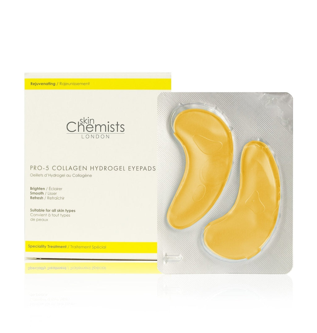 skinChemists Pro-5 Collagen Gold Eye Pads - 2 pads X 5 - BeesActive Australia