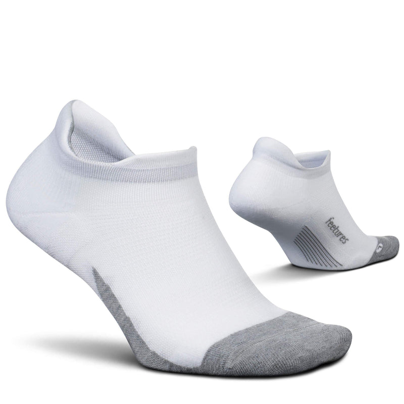[AUSTRALIA] - Feetures Elite Max Cushion No Show Tab Sock Block Medium White 
