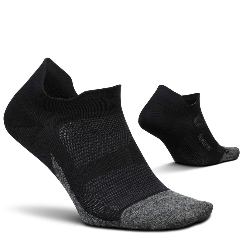 [AUSTRALIA] - Feetures Elite Ultra Light No Show Tab Sock Solid Medium Black 