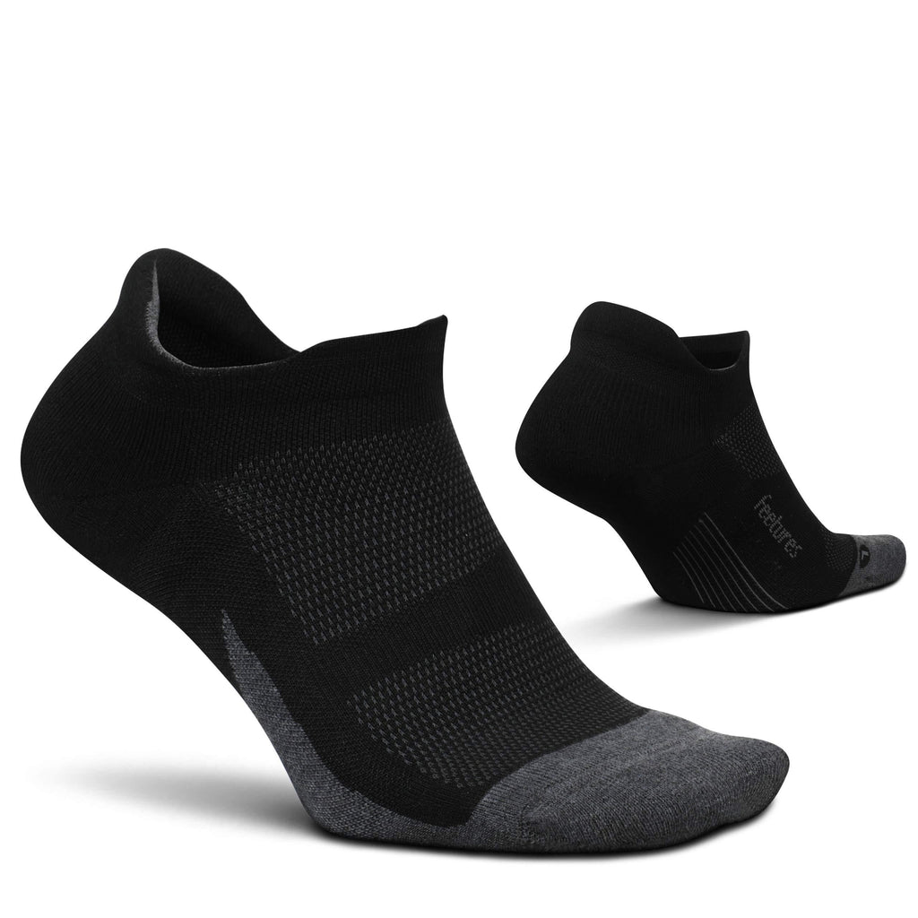 [AUSTRALIA] - Feetures Elite Max Cushion No Show Tab Sock Block Medium Black 