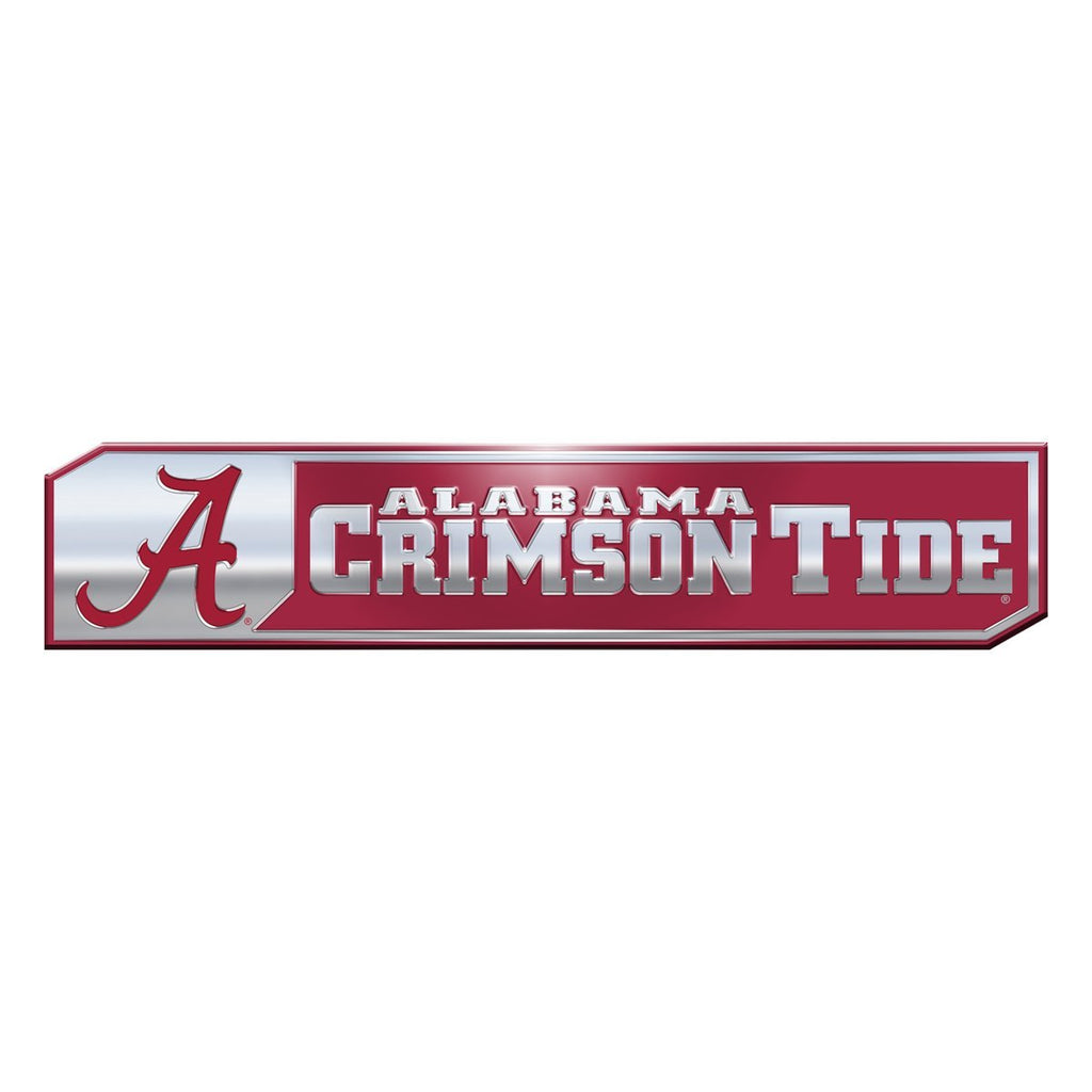 FANMATS NCAA Unisex-Adult NCAA Truck Emblem, 2-Pack Alabama Crimson Tide 1.75" x 8" Red - BeesActive Australia