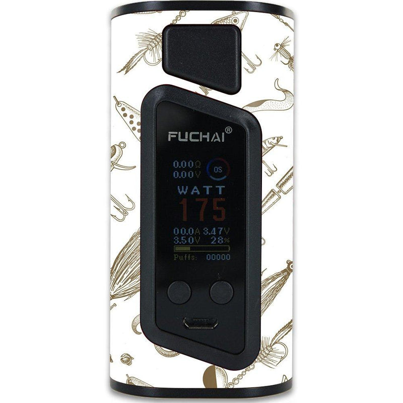 MightySkins Skin Compatible with Sigelei Fuchai Duo-3 Kit – Retro Lures | Protective, Durable, and Unique Vinyl Decal wrap Cover | Easy to Apply, Remove, and Change Styles | Made in The USA - BeesActive Australia