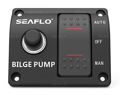 [AUSTRALIA] - SEAFLO 3-Way Bilge Pump Switch Panel (Automatic-Off-Manual) 12v 24v w/Built-in 15A Circuit Breaker 