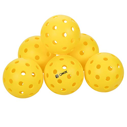 Onix Pure 2 Outdoor Pickleball Balls Specifically Designed and Optimized for Pickleball Yellow 6-Pack - BeesActive Australia