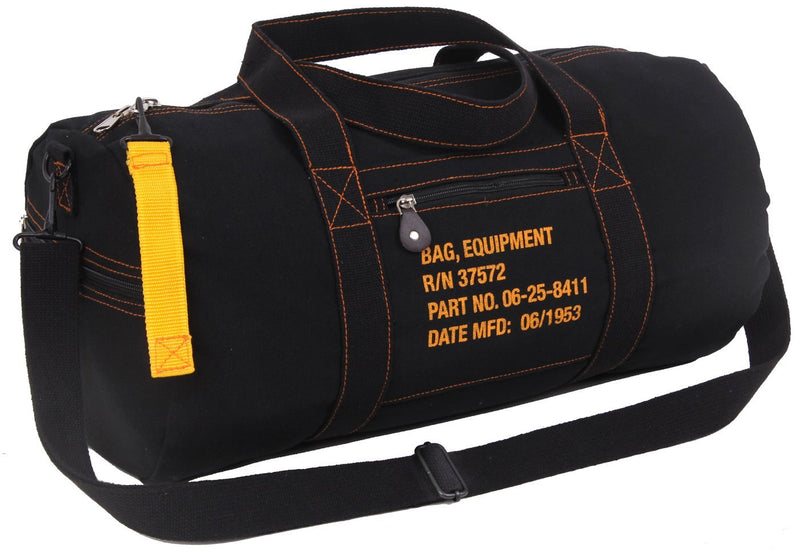 Rothco Canvas Equipment Bag, Black - BeesActive Australia