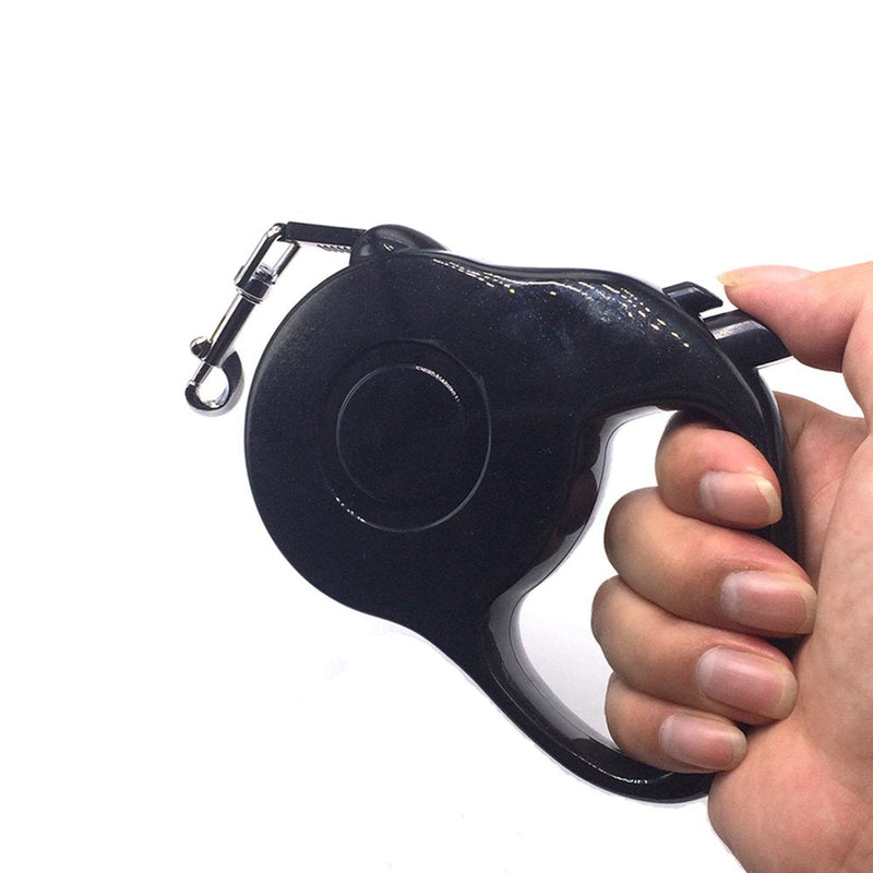 Niubow Retractable Dog Leash with Nylon Ribbon Lead for Small & Medium Breeds, Durable, No Tangle, 10-feet Long, Supports up to 25-Pound Black - BeesActive Australia