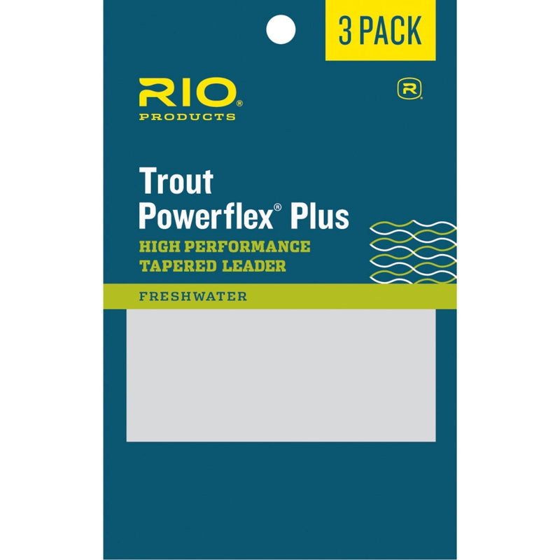 RIO Fly Fishing Power flex-Plus 9' 6X Fishing Leaders, Clear, Pack of 3 - BeesActive Australia