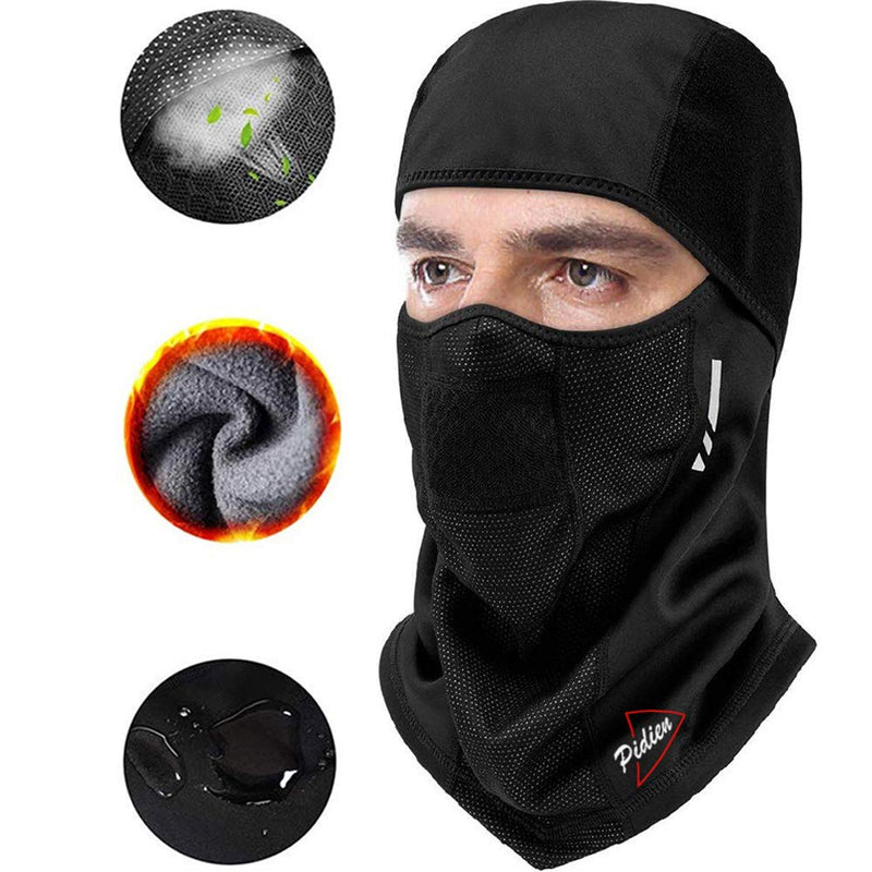 Ski Mask for Men Women Balaclava Face Mask Men Cold Weather Balaclava Warmer Windproof Hunting Cycling Motorcycle Neck Gaiter Warmer Winter Gear (Black) - BeesActive Australia