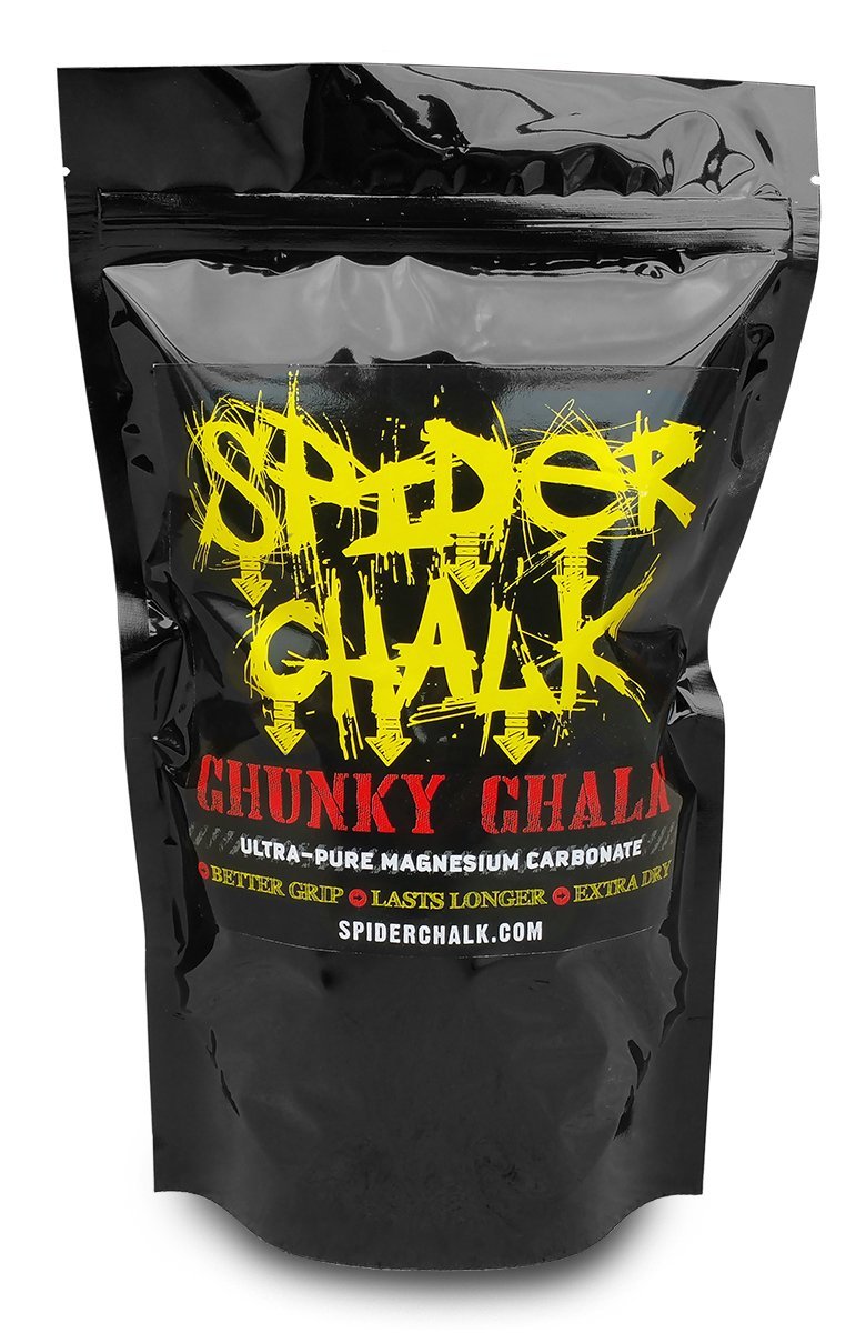 [AUSTRALIA] - Spider Chalk Chunky Chalk - A Mix Of Powder and Blocks, 12 oz. Bag - Extra Dry, Long-Lasting Grip - For Rock Climbing (Indoor & Outdoor), Bouldering, & Gym 